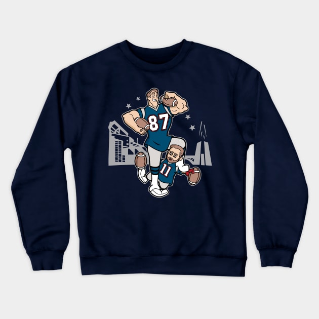 The MIghty Gronk Crewneck Sweatshirt by WarbucksDesign